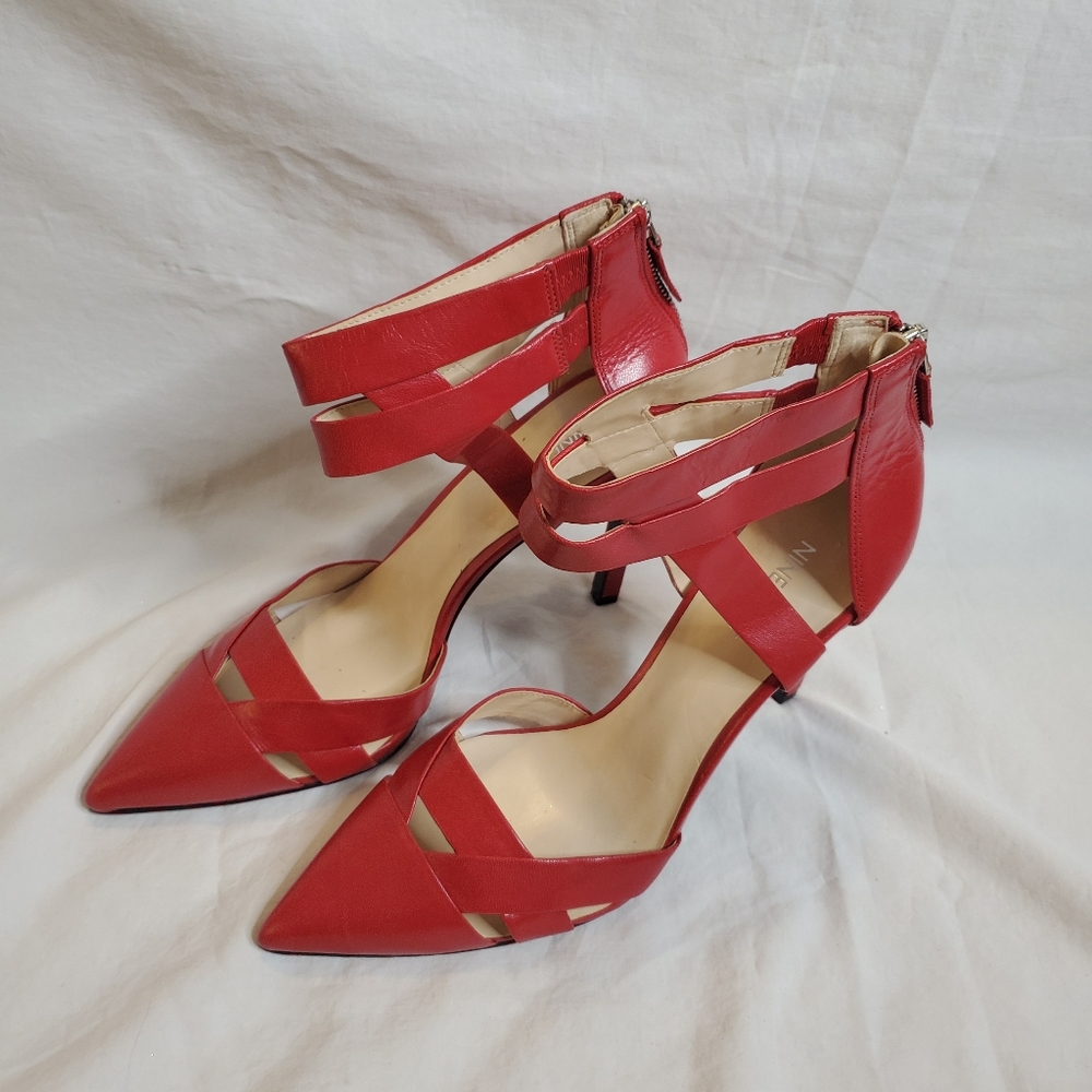 Nine West Red Stilettos sz 9